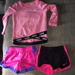 Nike dri fit shirt, Nike & adidas shorts
